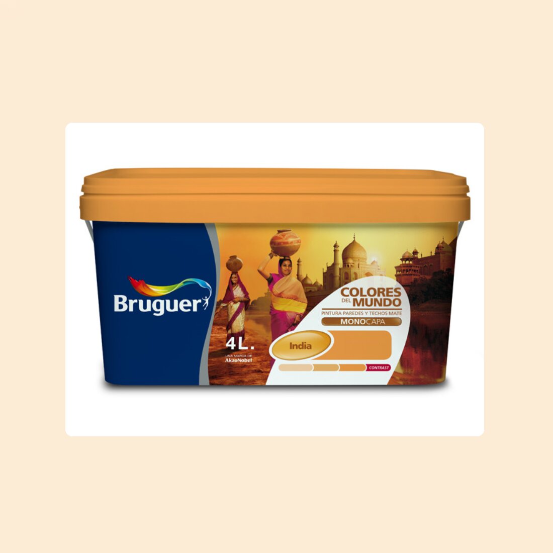 Imagem 0 de Tinta Plástica Mate Colores Del Mundo - Matiz Índia - 4 L