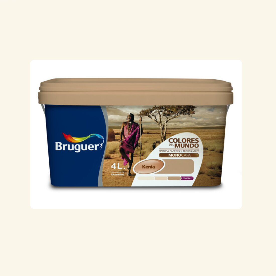 Imagem 0 de Tinta Plástica Mate Colores Del Mundo - Matiz Quénia - 4 L