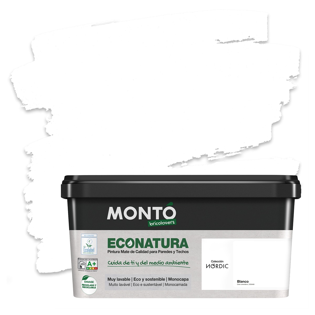 Imagen 0 de Pintura Plástica Mate Blanca Eco Natura Sostenible 4 l