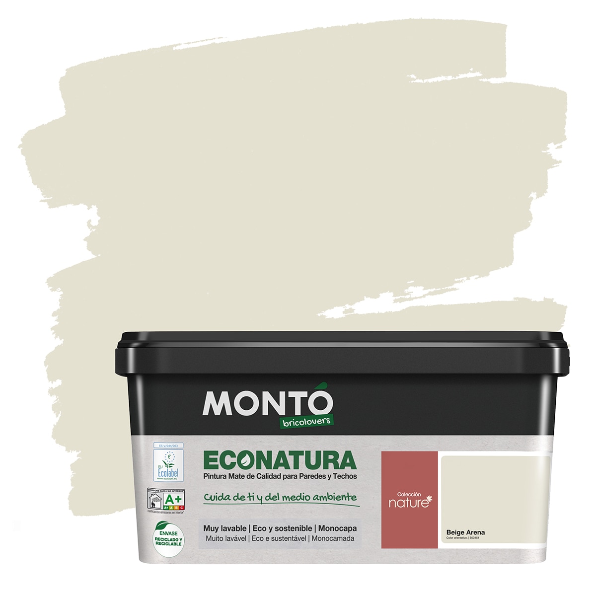 MONTÓ - Pintura Plástica Mate Eco Natura Sostenible 4 l.