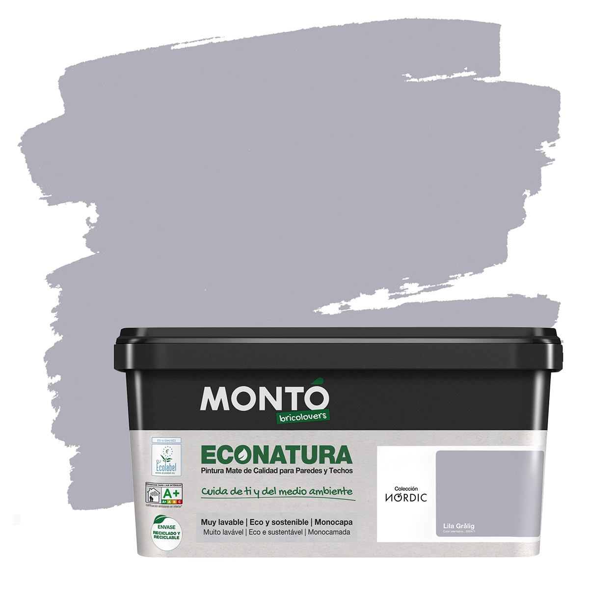 MONTÓ - Pintura Plástica Mate Eco Natura Sostenible 4 l.
