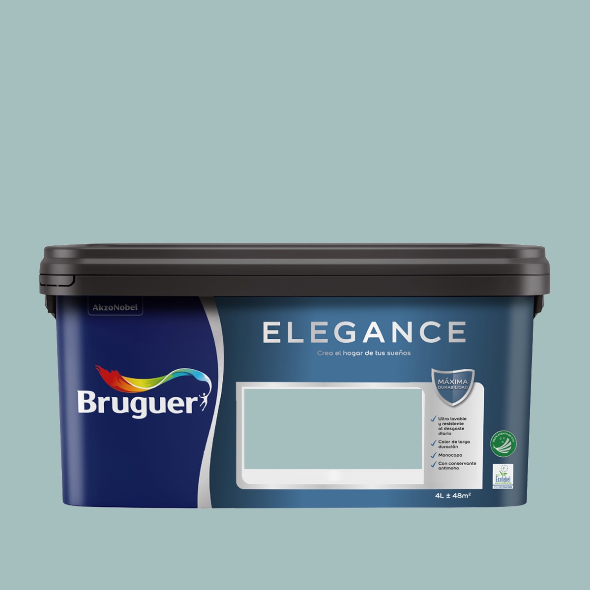 Tinta Plástica Elegance 4 Litros - Azul Aqua Azul-2
