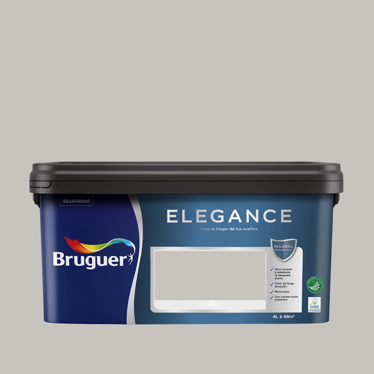 Pintura plástica Bruguer Elegance 4 litros - Blanco Nube Blanco-2