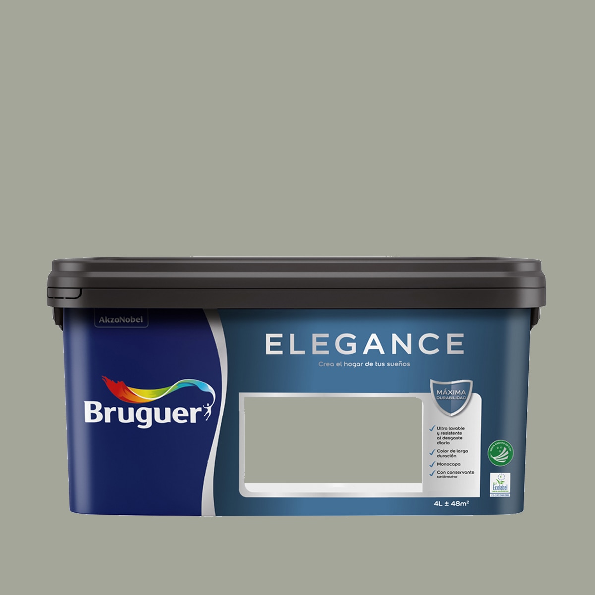 Pintura plástica Bruguer Elegance 4 litros - Verde Salvia Verde-2
