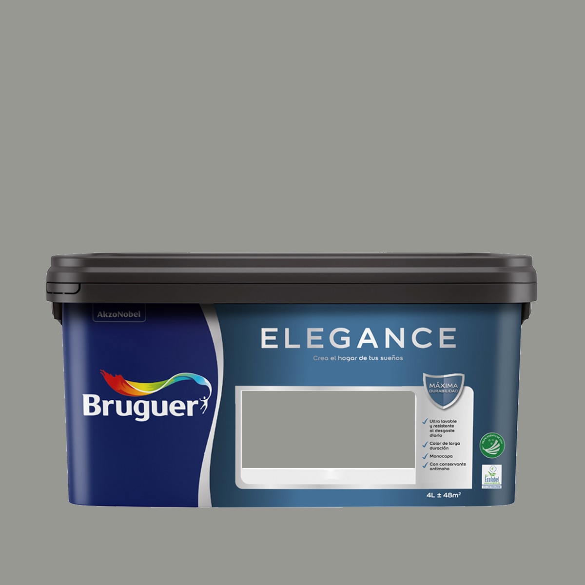 Pintura plástica Bruguer Elegance 4 litros - Gris Piedra Gris-2