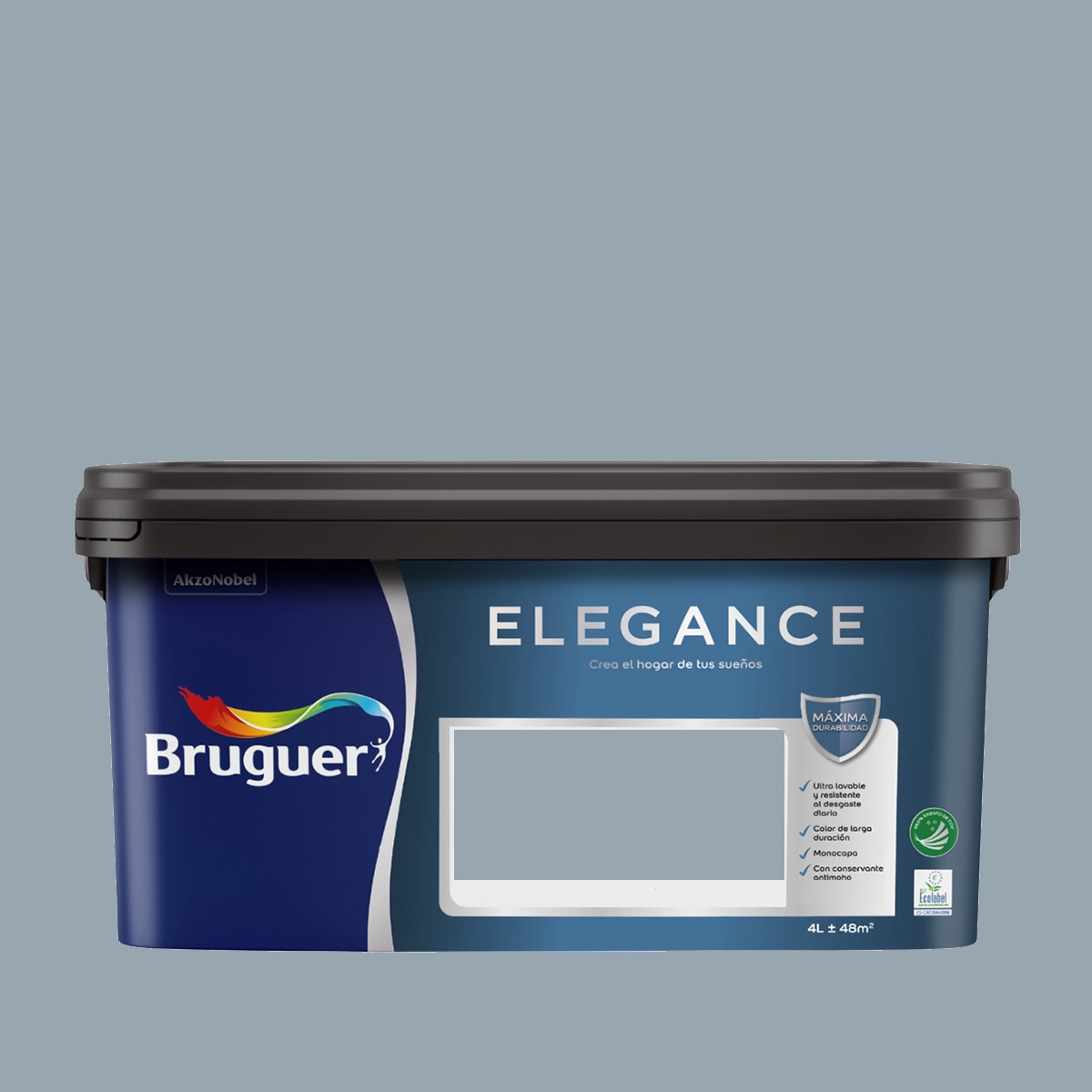 Tinta Plástica Elegance, 4 Litros - Azul Bruma Azul-2