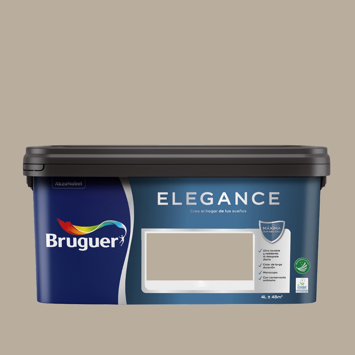 Pintura plástica Bruguer Elegance 4 litros - Blanco Elegante Blanco-2