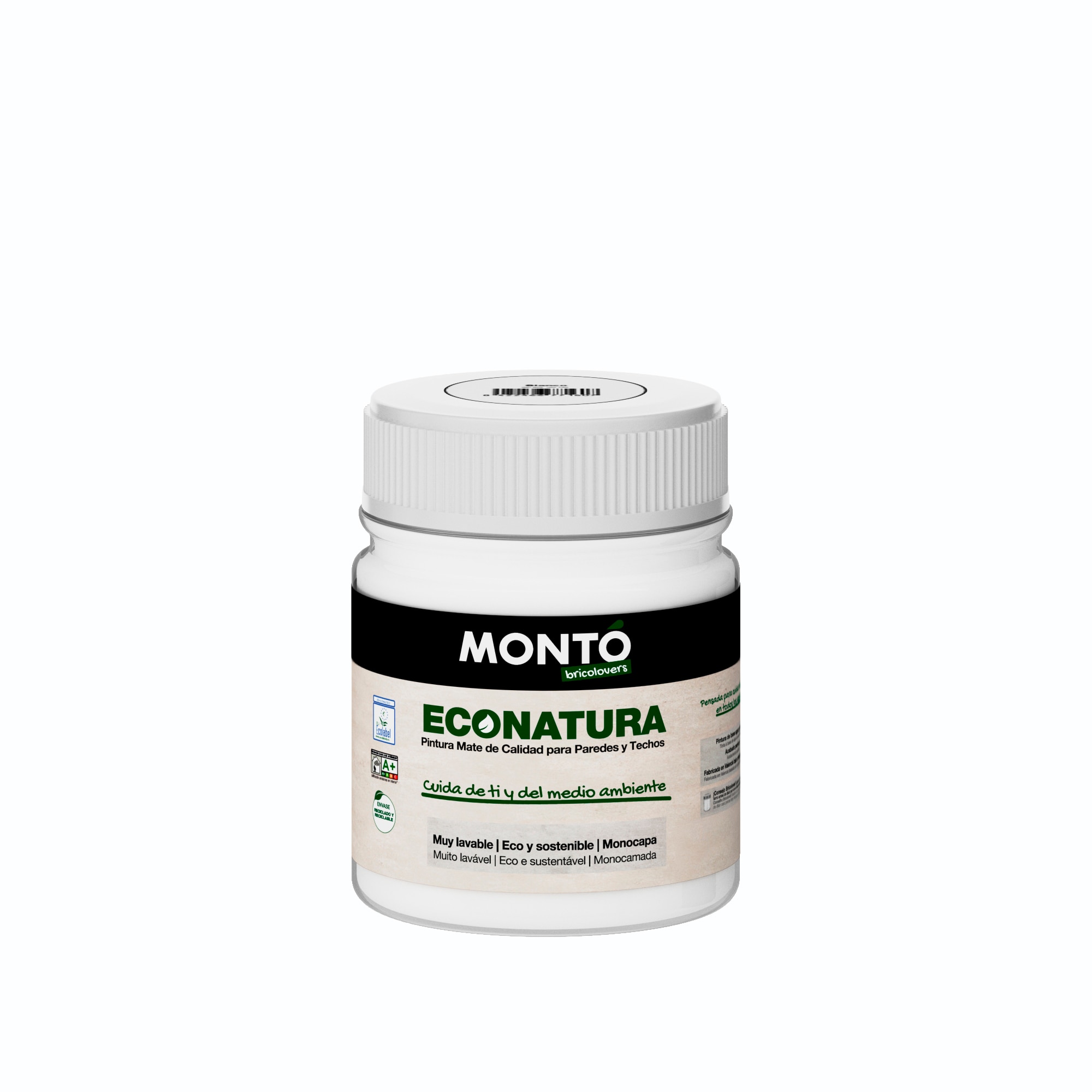Imagen 0 de Test pintura plástica Montó Econatura 60 ml Blanco
