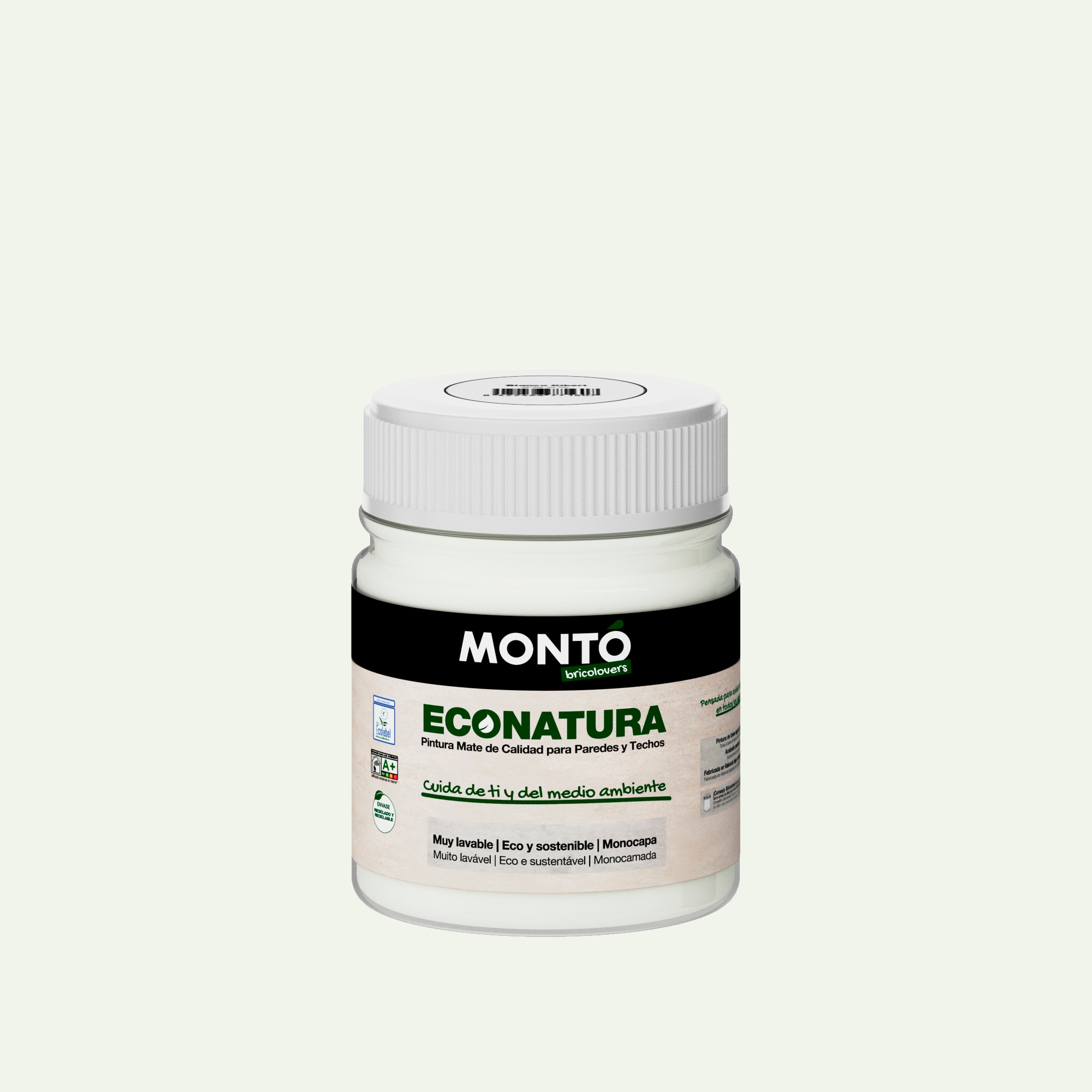 Imagen 0 de Test pintura plástica Montó Econatura 60 ml Blanco Kikert