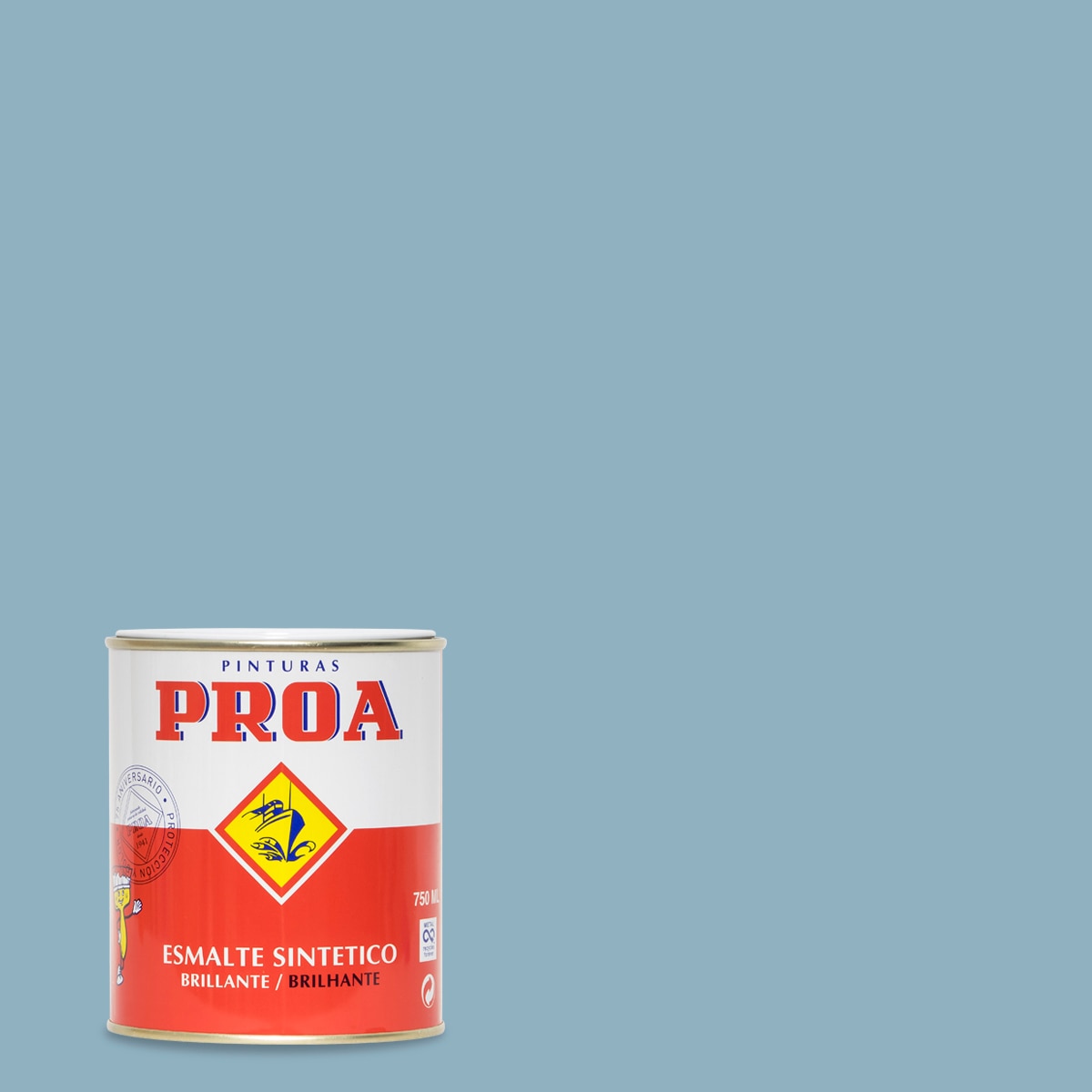 Esmalte Sintético Brillante Proa 375 ml Gris perla-2