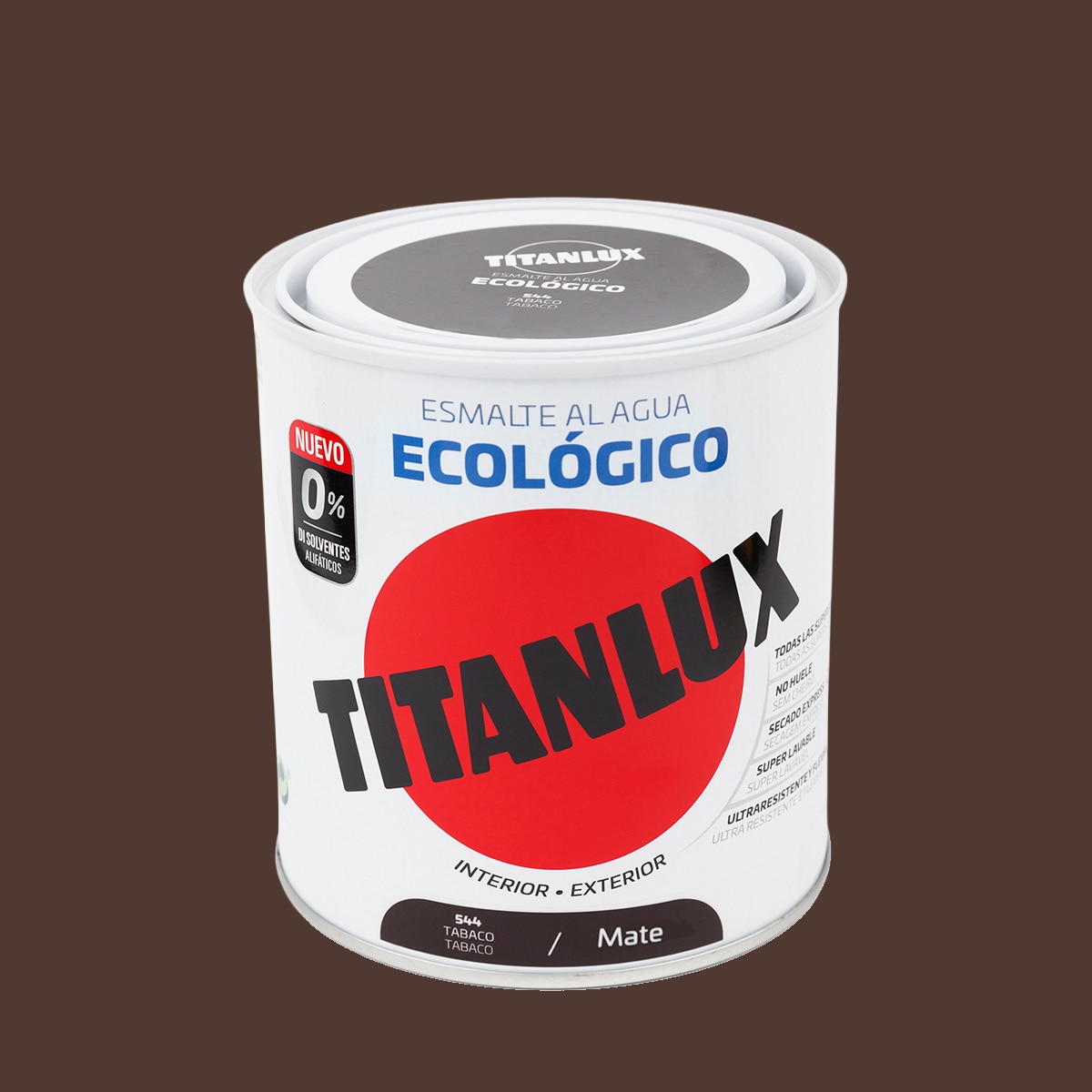Esmalte Acrílico al Agua Multisuperficie 250 ml Marrón tabaco-1