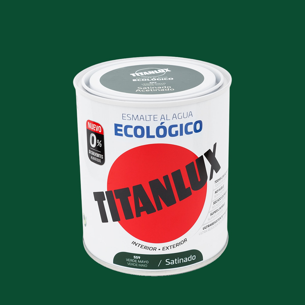 Esmalte Acrílico Aquoso Multissuperfícies 250 ml Verde Maio-1