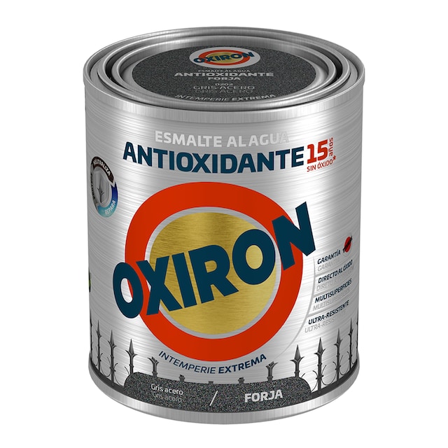 Imagen 0 de Esmalte antioxidante al agua forja gris acero 0,75l