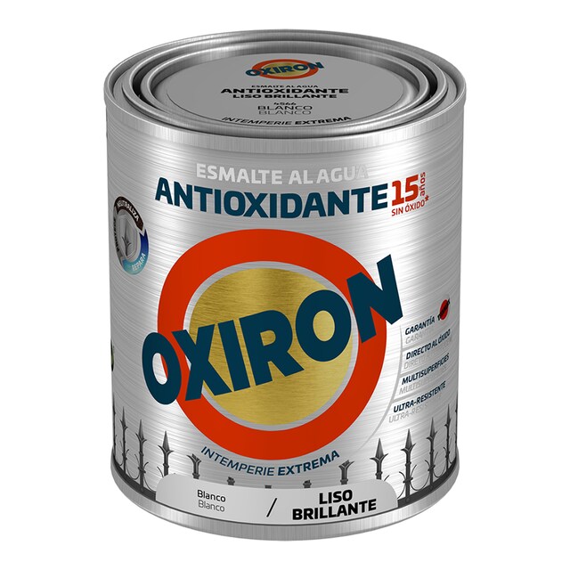 Imagen 0 de Esmalte antioxidante al agua liso brillante blanco 0,75l