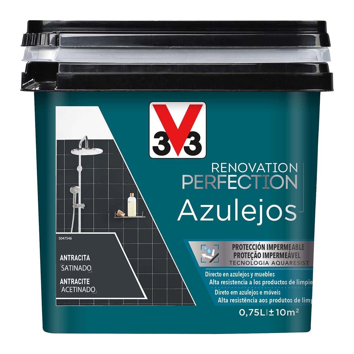 Esmalte Renovación Azulejos Renovation Perfection 750 ml Antracita-1