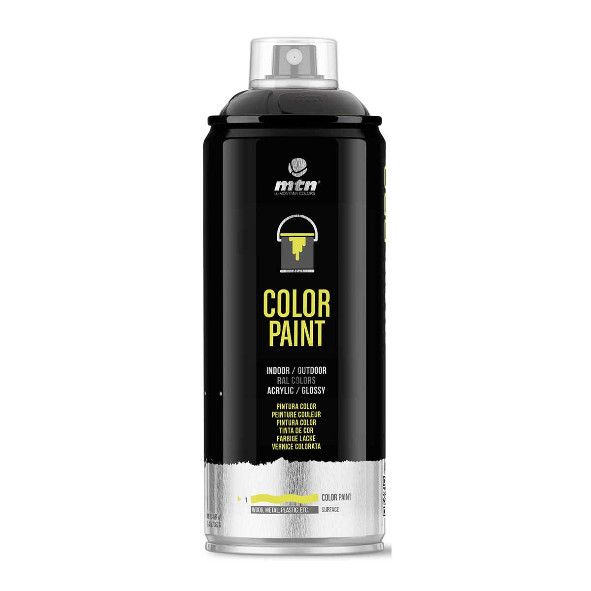 Pintura en Spray MTN PRO 400 ml Negro-1
