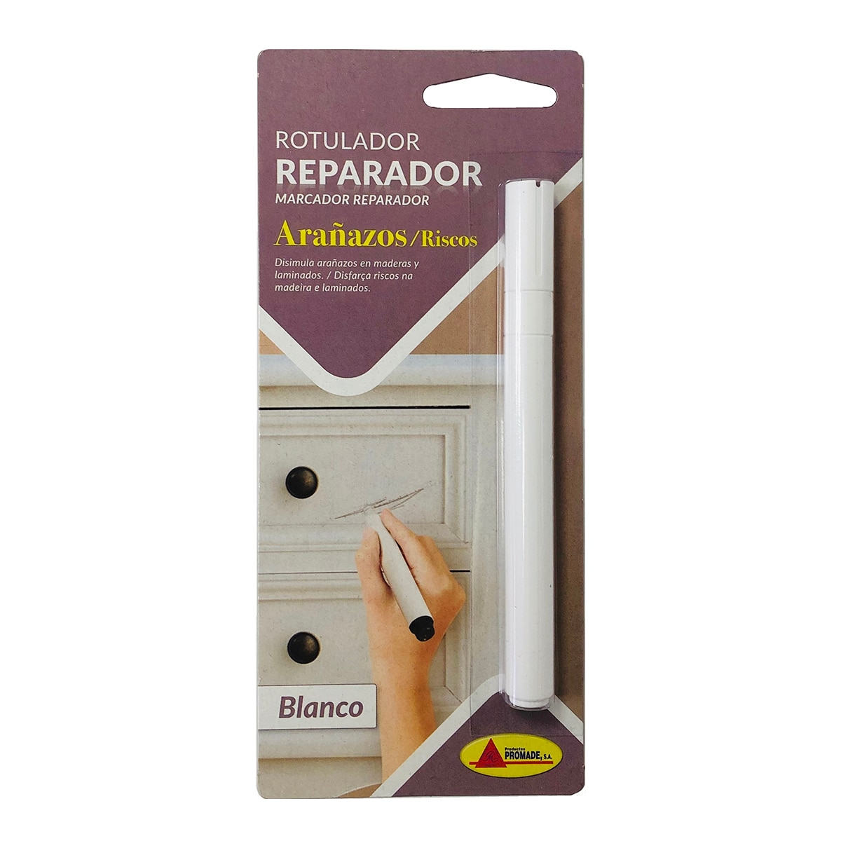 Imagem 0 de Marcador Retoque Madeira Ud - Branco