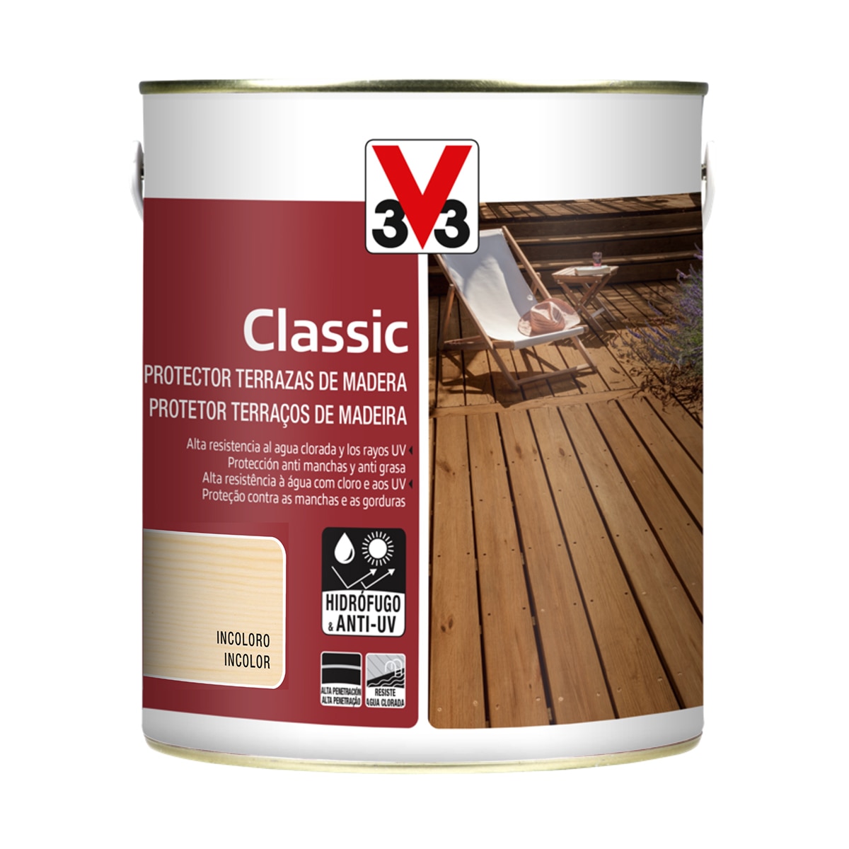 V33 - Aceite Protector Terrazas Madera.