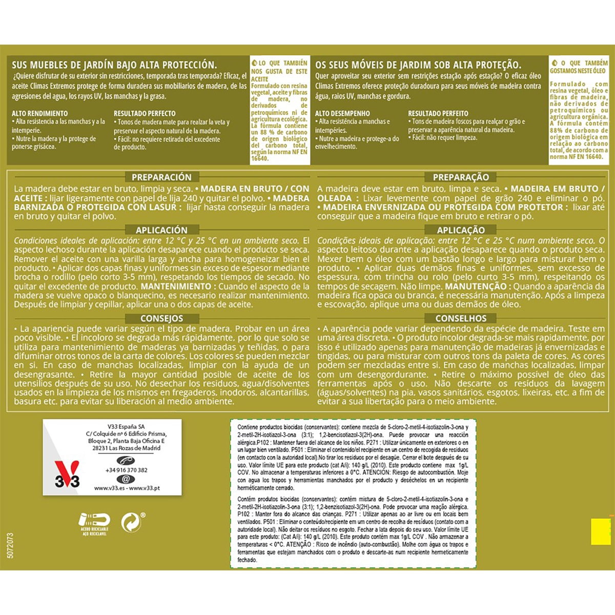 Aceite de Teca Alta Resistencia para la Madera V33 Cristal-2