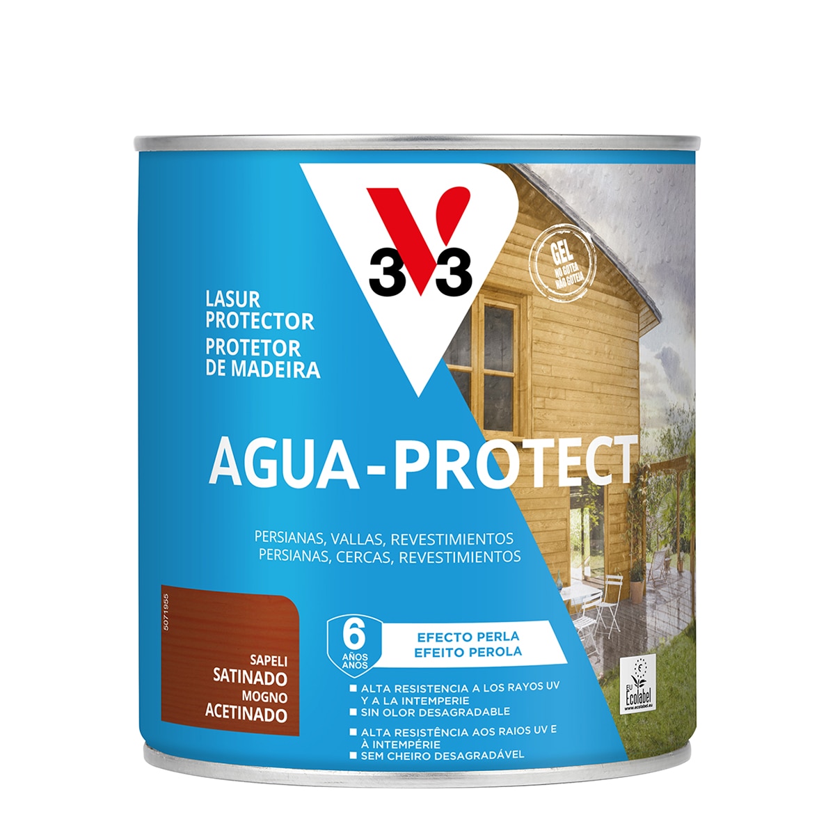 V33 - Protector Decorativo Madera Agua-Protect Satinado.