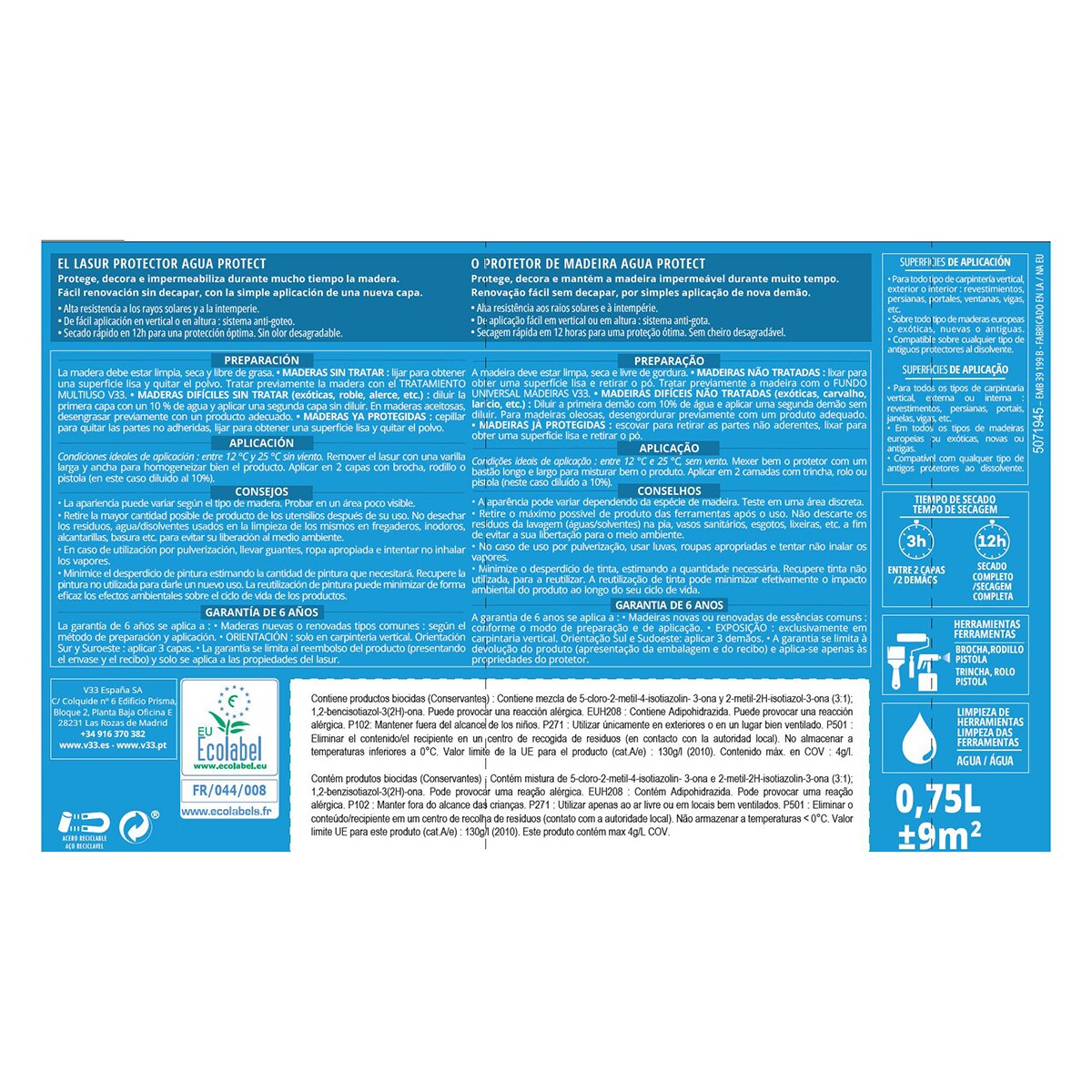Protector Decorativo Madera Agua-Protect Satinado Teca-2