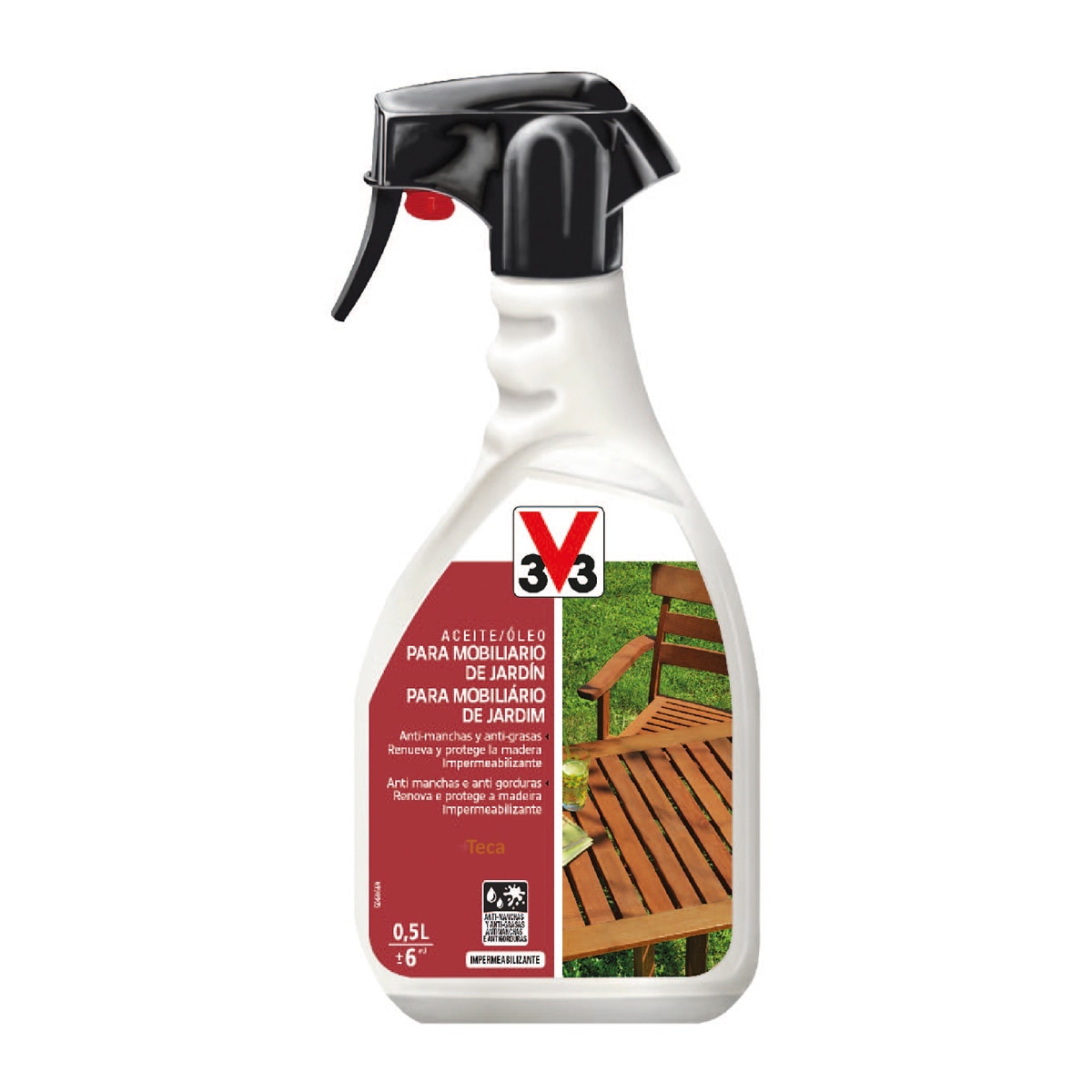 Imagen 0 de Aceite al Agua para Mobiliario de Jardín en Pulverizador 500 ml
