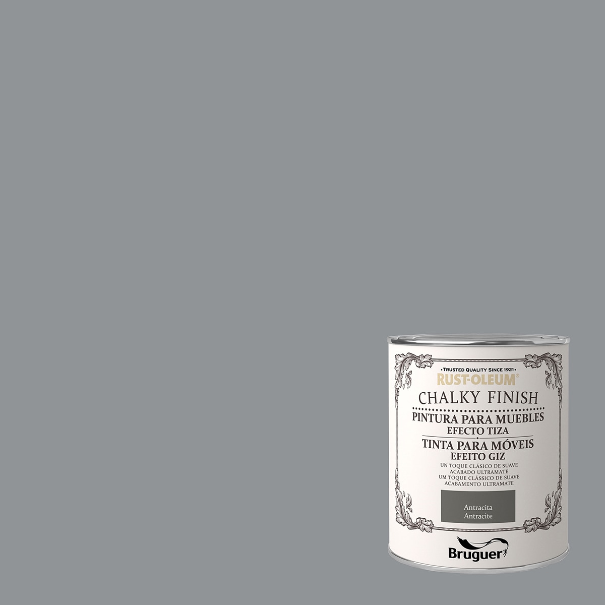 Tinta Efeito Tiza Chalky para Móveis - 750 ml Antracite-2