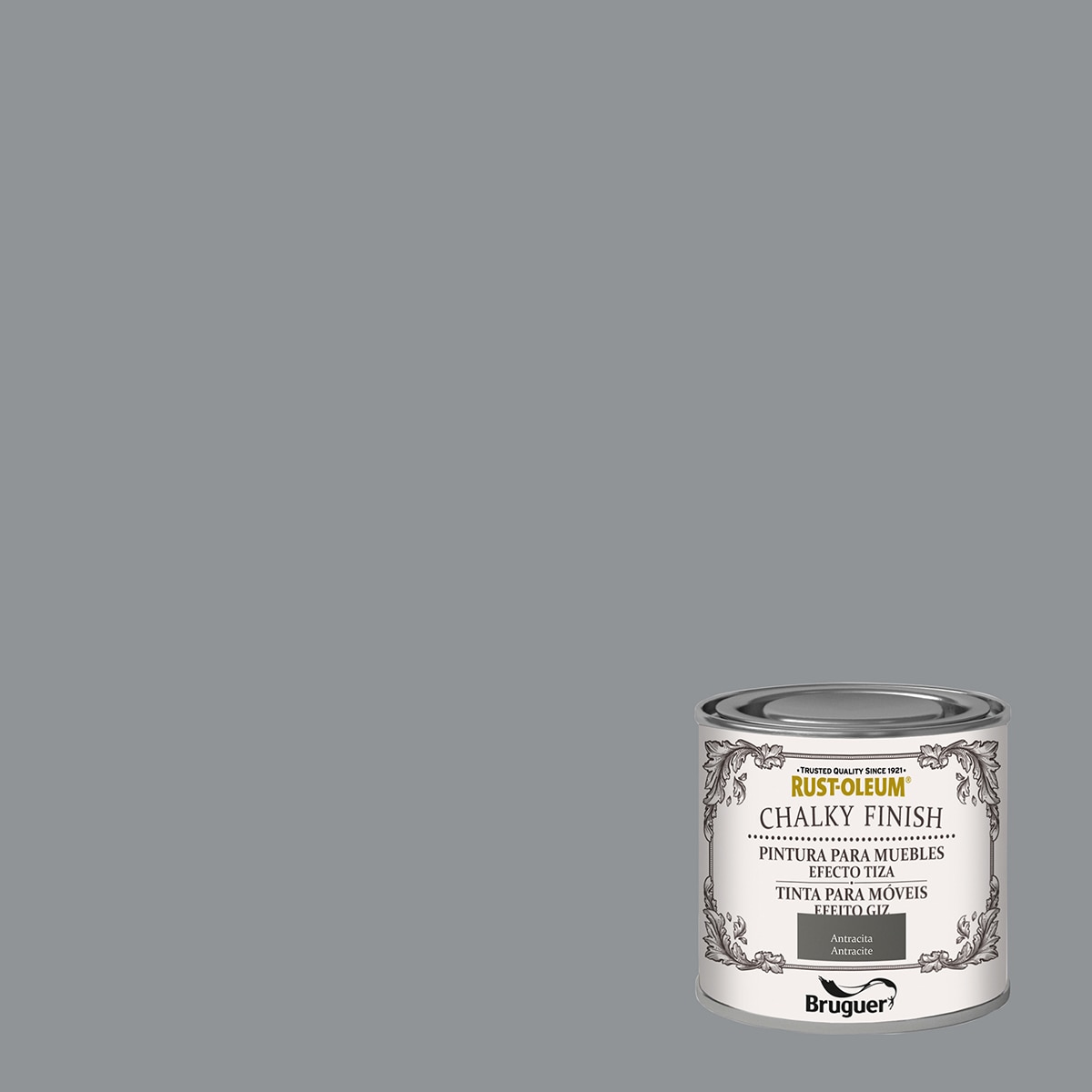 Pintura Efecto Tiza Chalky para Muebles 125 ml Antracita-2