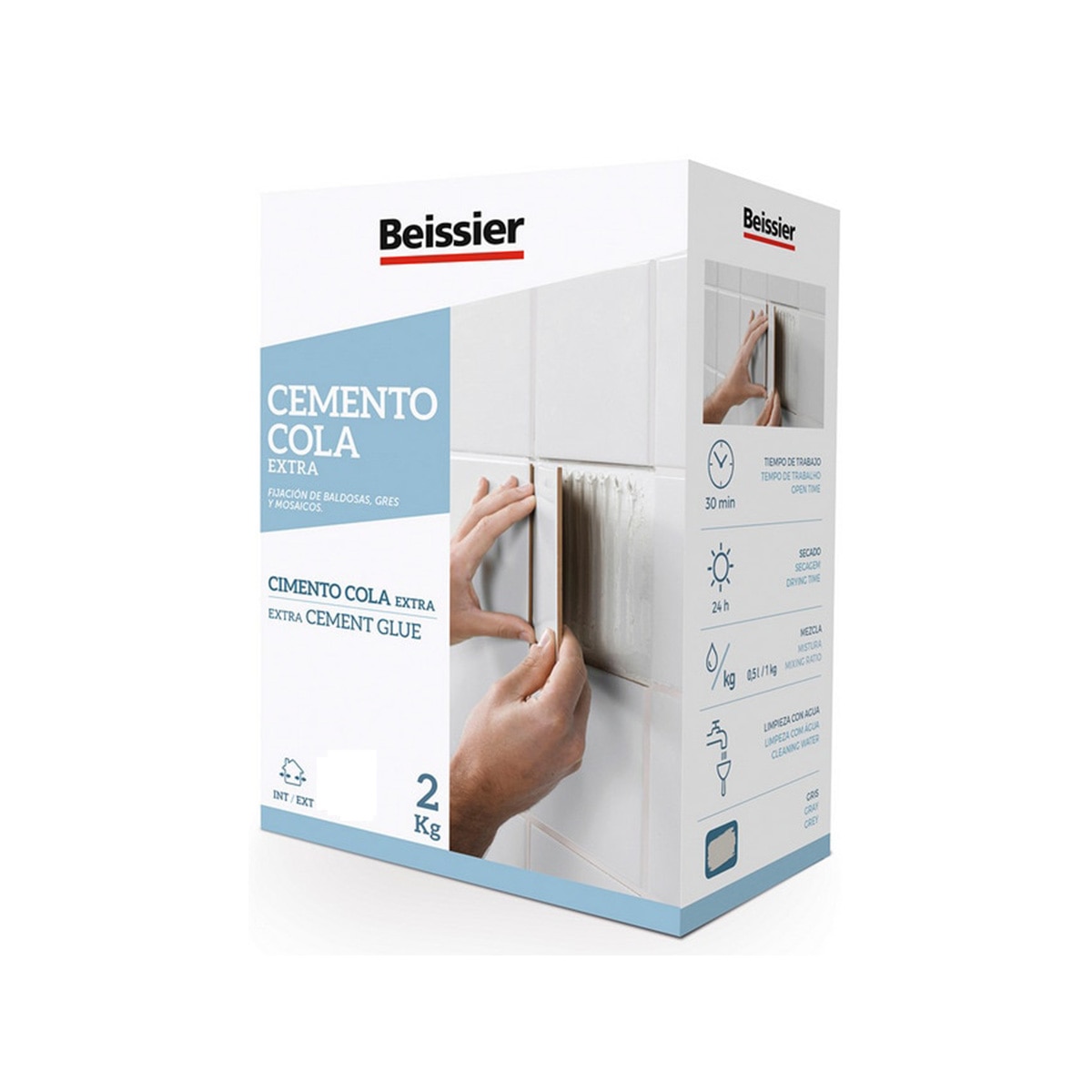 Cimento Cola Extra - 2 kg Branco-1