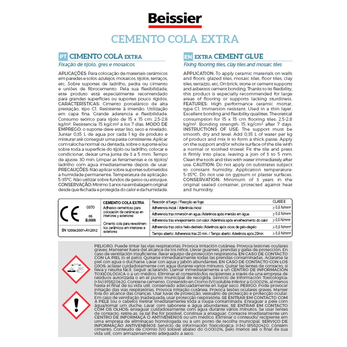 Cimento Cola Extra - 2 kg Branco-2
