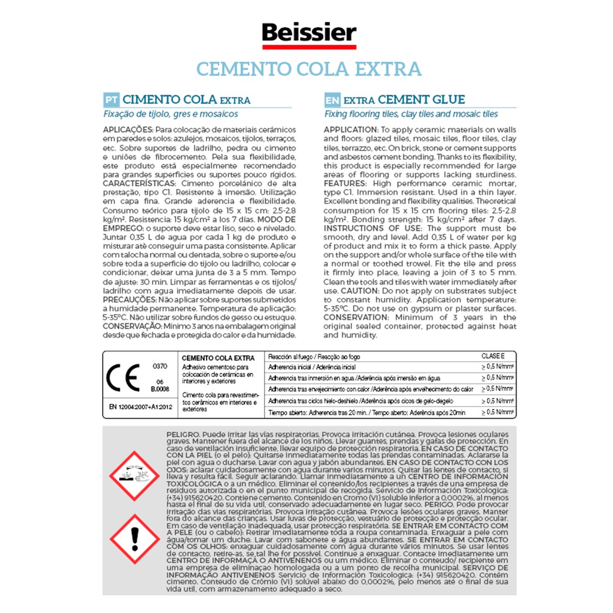 Cimento Cola Extra - 2 kg Branco-2