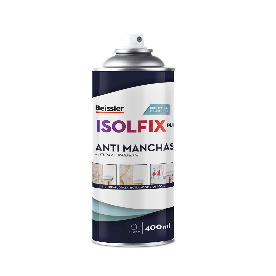 Imagen 0 de Spray Pintura Cubremanchas Isolfix Plus 400 ml