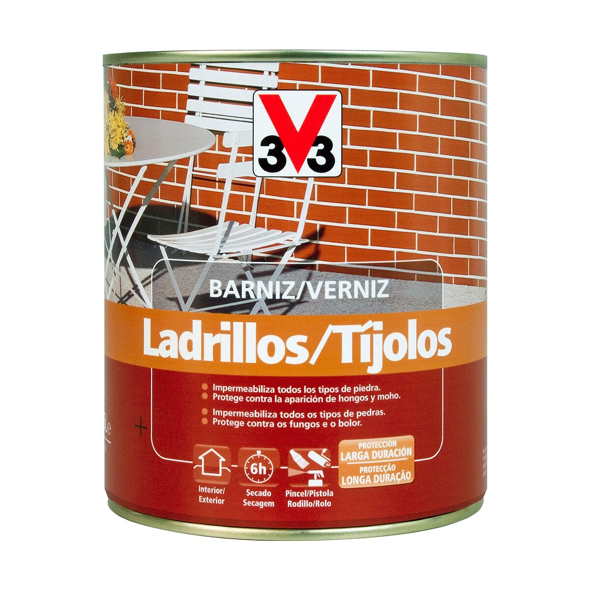 Imagen 0 de Barniz Ladrillos y Piedra Mate 750 ml
