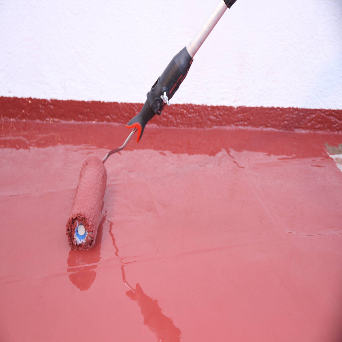 Revestimiento Caucho Acrílico con Fibras Rojo-2
