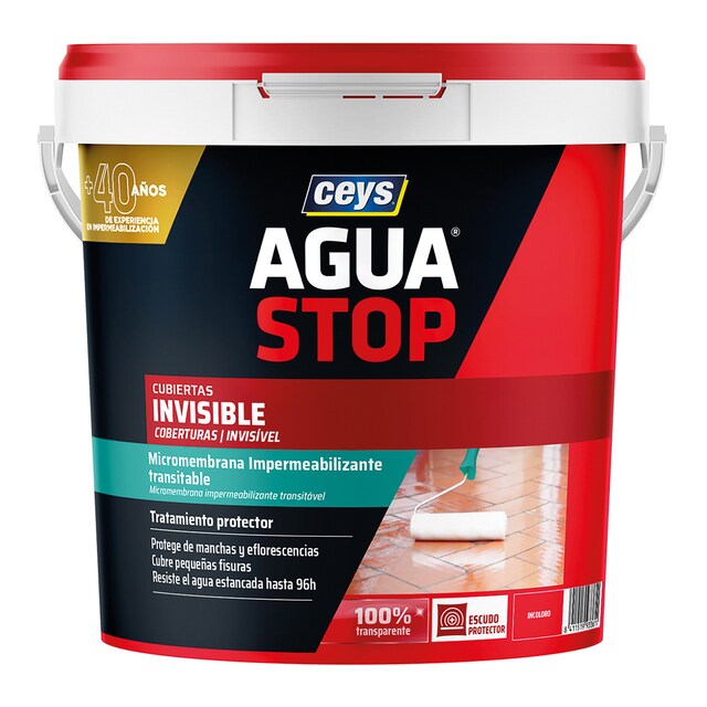Imagen 0 de Impermeabilizante Cubiertas Aguastop Invisible 4 l