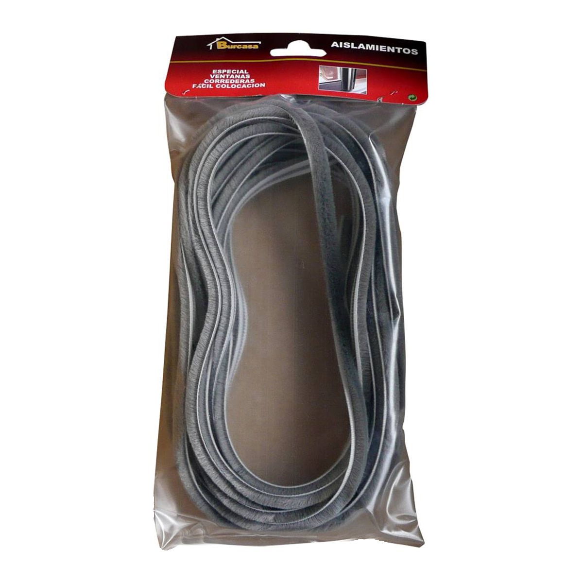 Burlete Flecos Carril para Ventana Corredera Gris-5