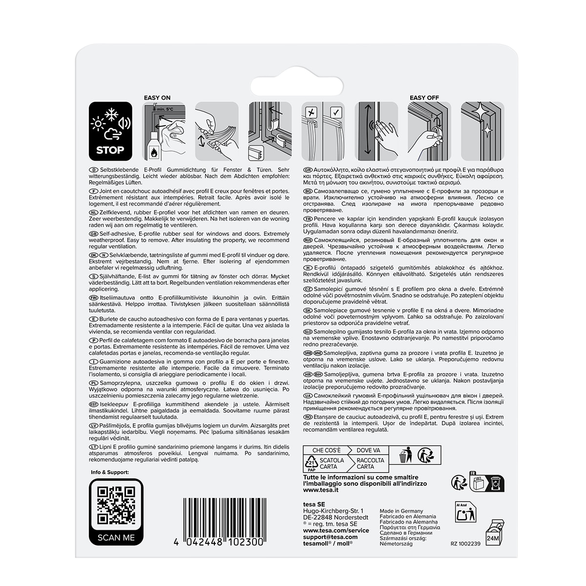 Tapa-Frinchas de Borracha Classic Perfil "E" - 6 m Castanho-9