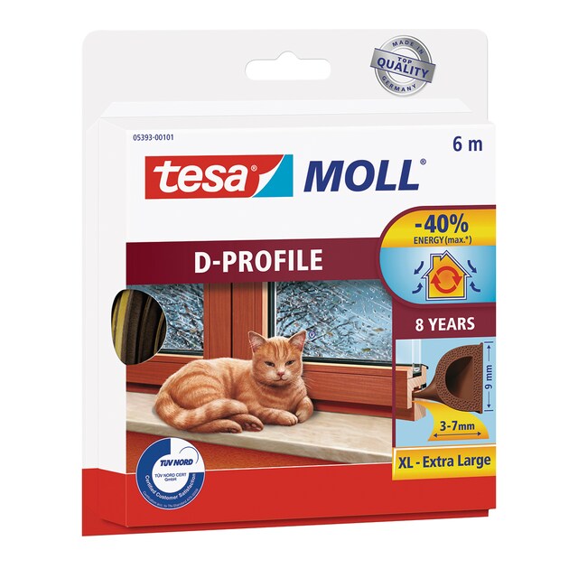 Imagen 0 de Burlete Caucho Classic Perfil "D" 6 m