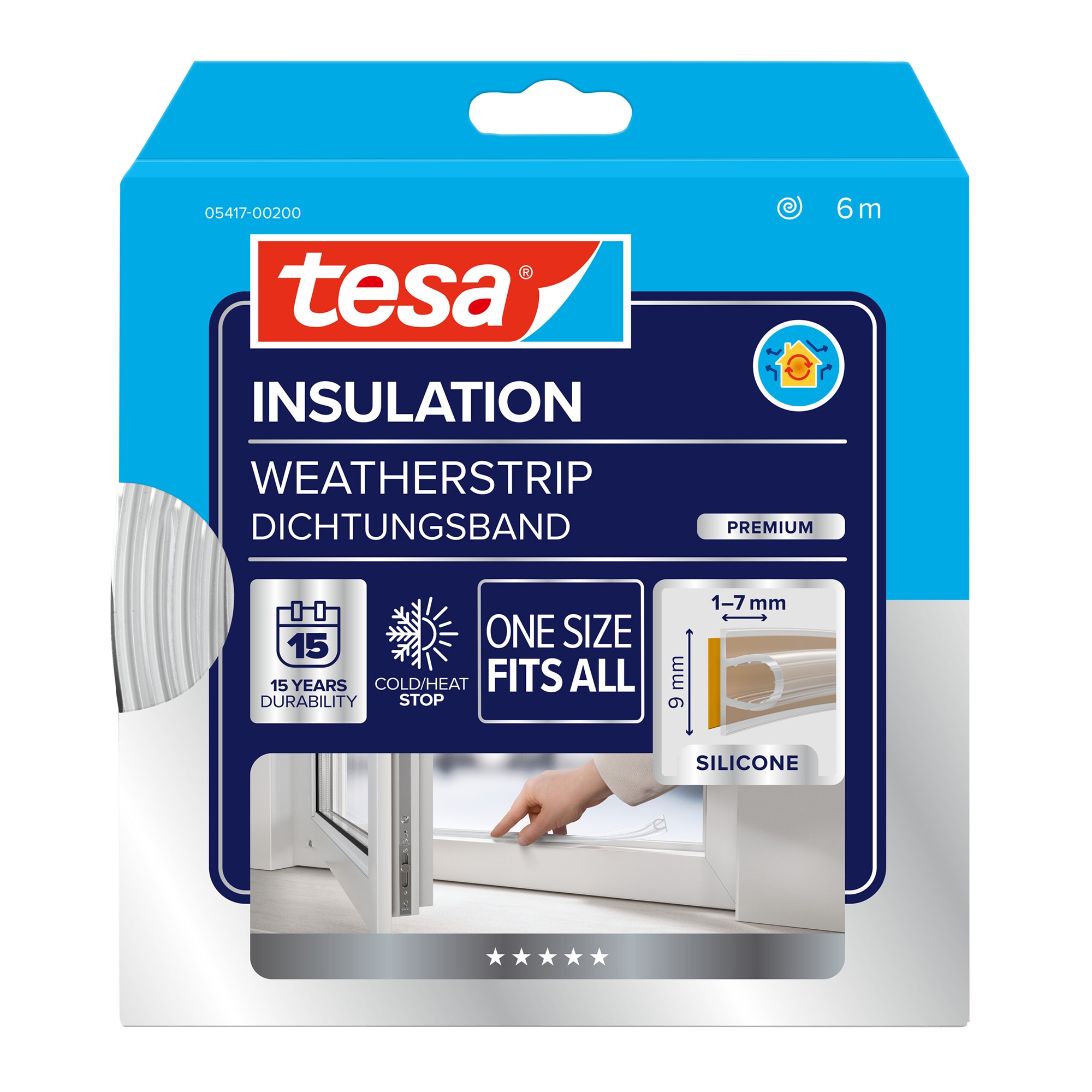 Tesa - Burlete Silicona Premium Flexible 6 m.