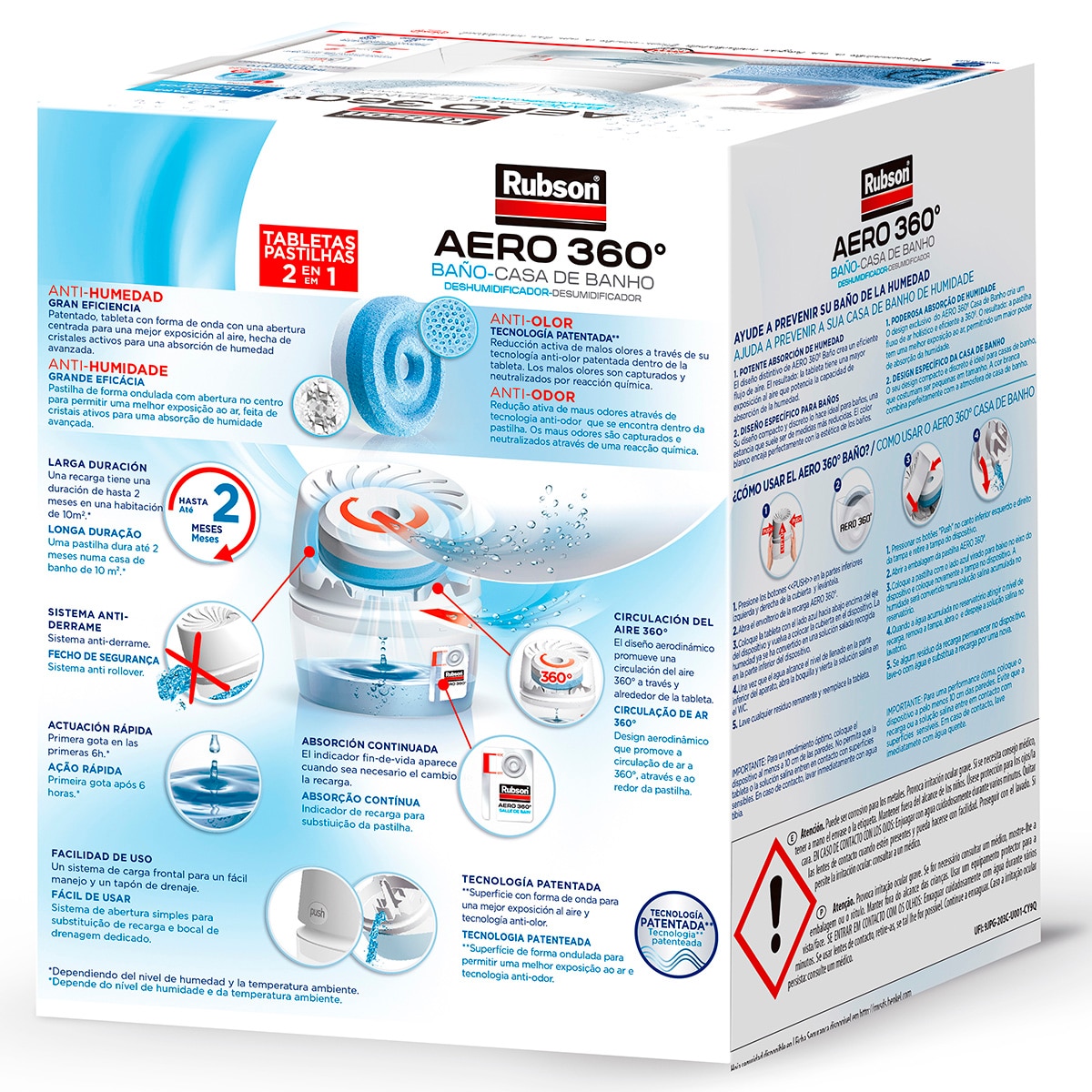 Absorbe Humedades Aero 360º Baños Blanco-3