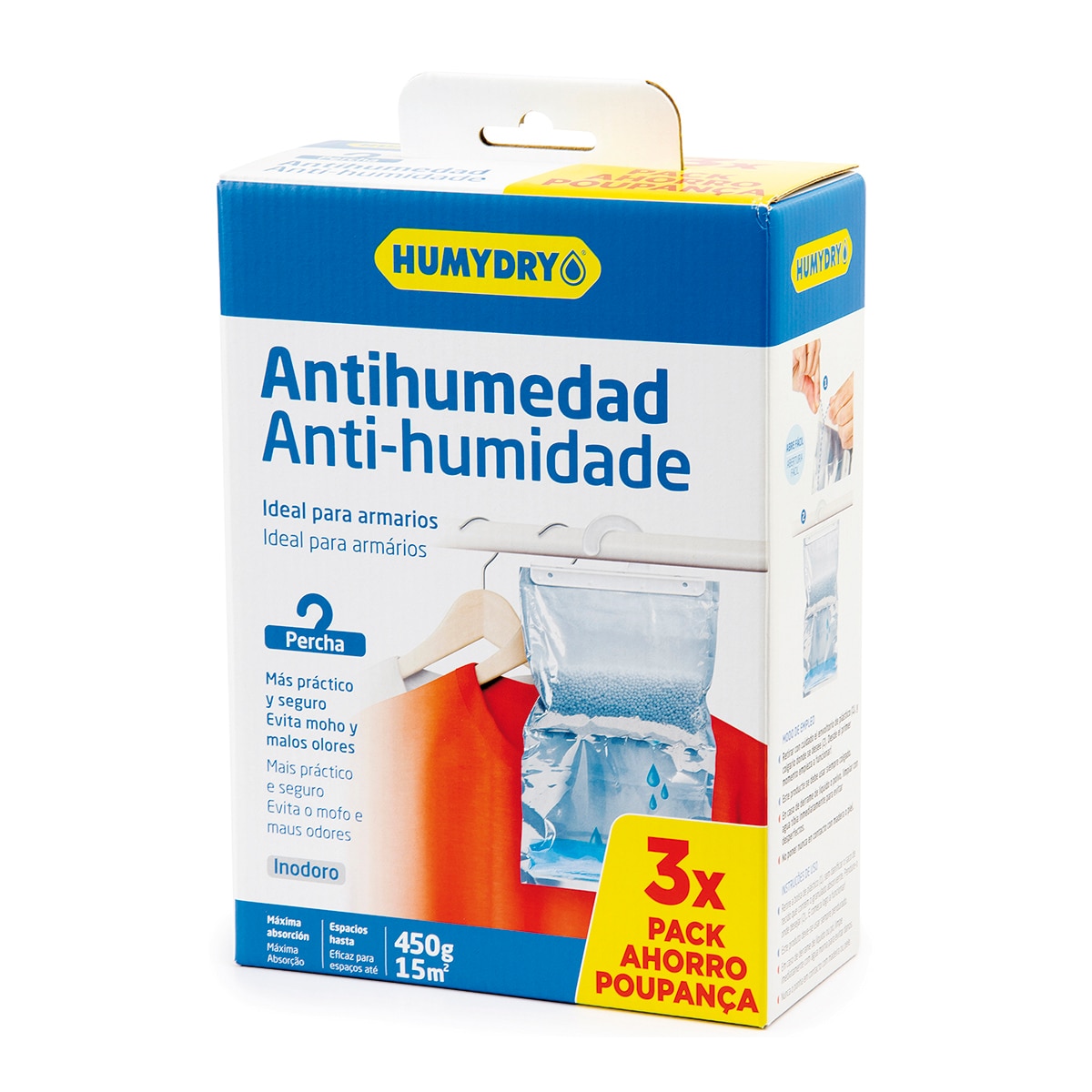 Imagen 0 de Percha Antihumedad Humidry Pack 3 Uds