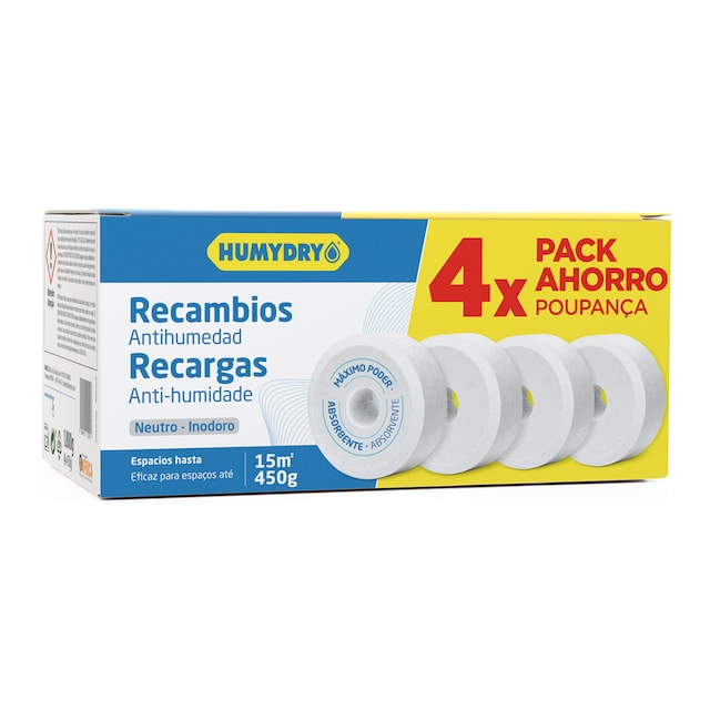 Imagen 0 de Humydry Recambios en Tableta 4 x 450 g