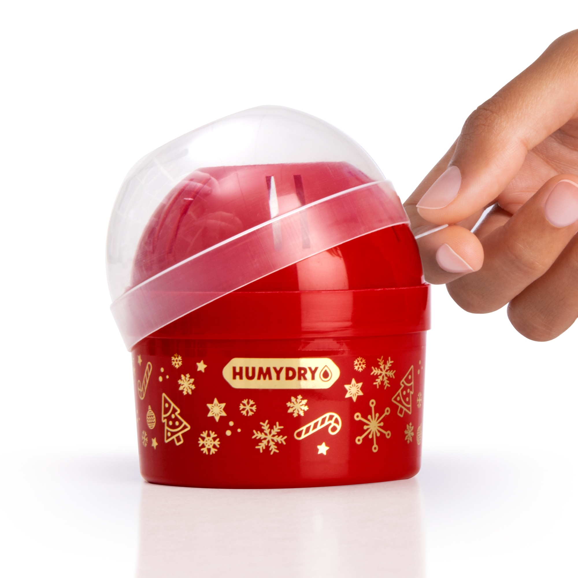 Humydry display mini 75gr. Mini Navidad ambientador/antihumedad apple&cinnam Rojo-3
