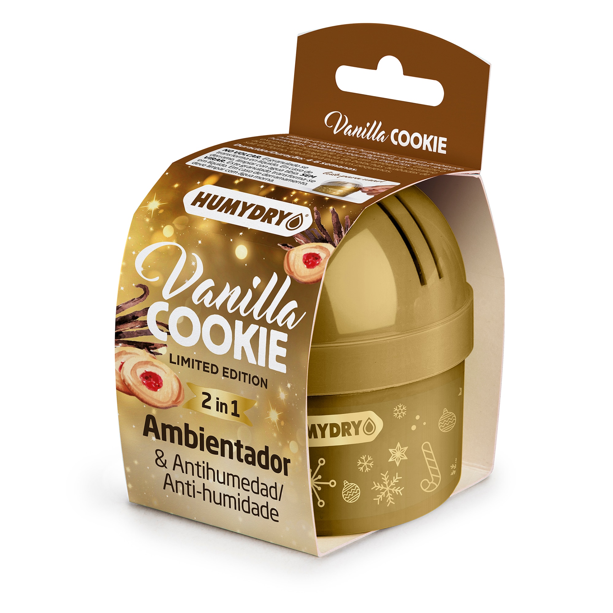 Imagen 0 de HUMYDRY display MINI 75gr. Mini Navidad ambientador/antihumedad vanila cookie