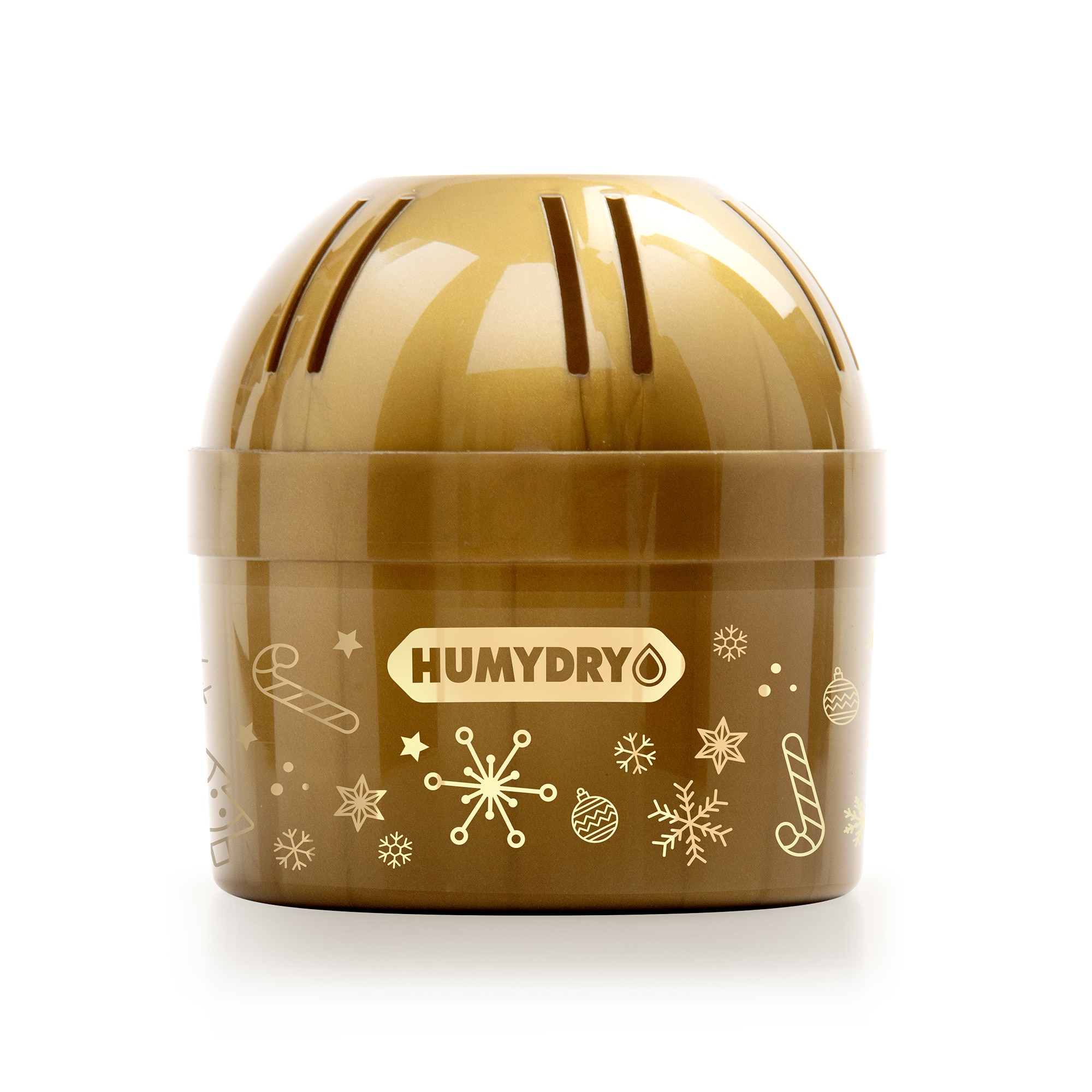 HUMYDRY display MINI 75gr. Mini Navidad ambientador/antihumedad vanila cookie Dorado-2