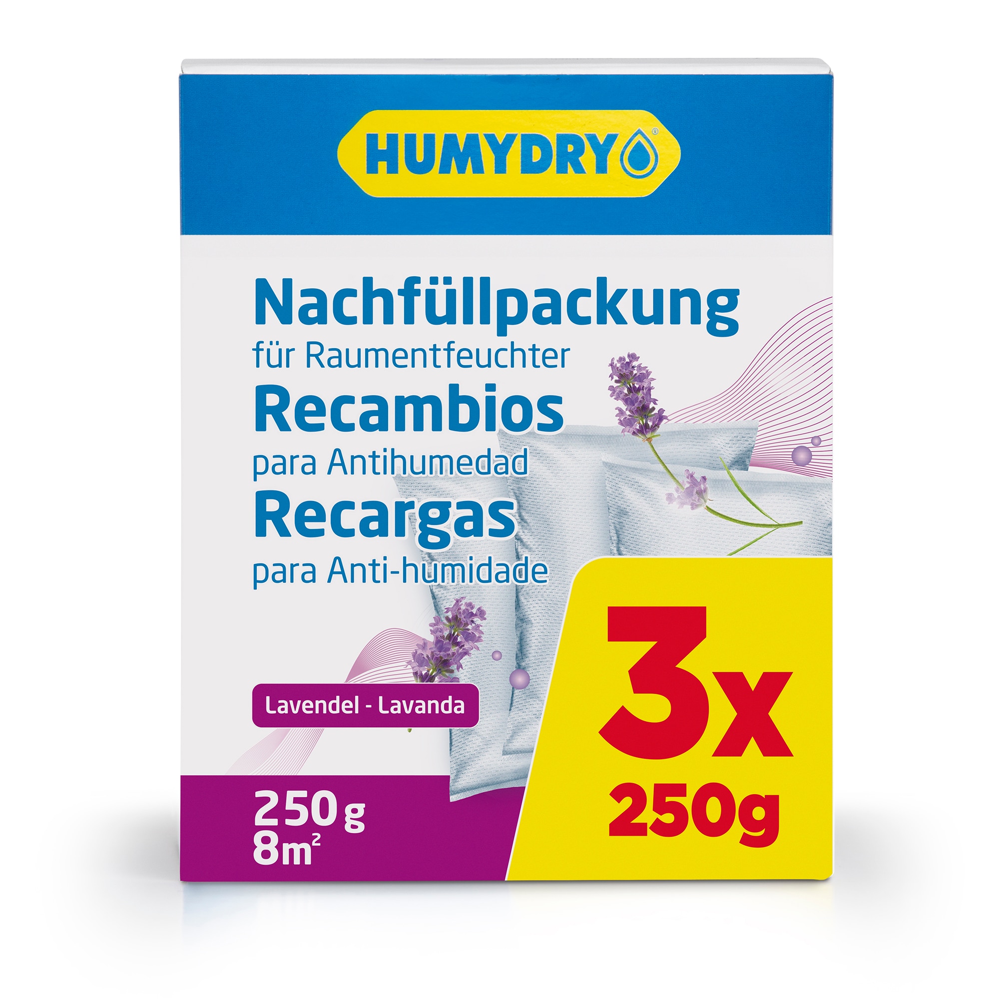 Imagen 0 de Humydry recambios antihumedad 3 X 250 g.
