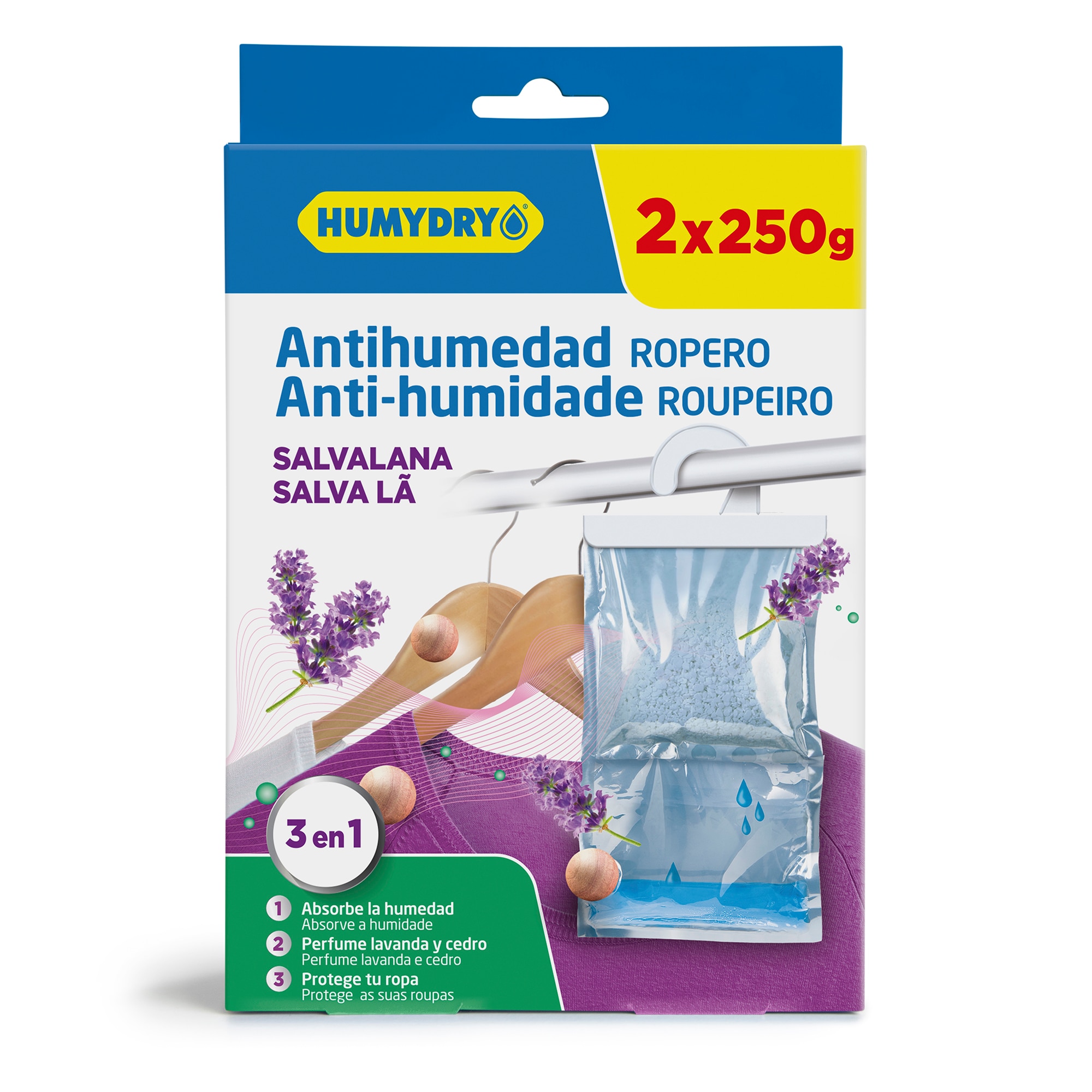 Imagen 0 de Humydry Percha 2 X 250 gr. Salvalana