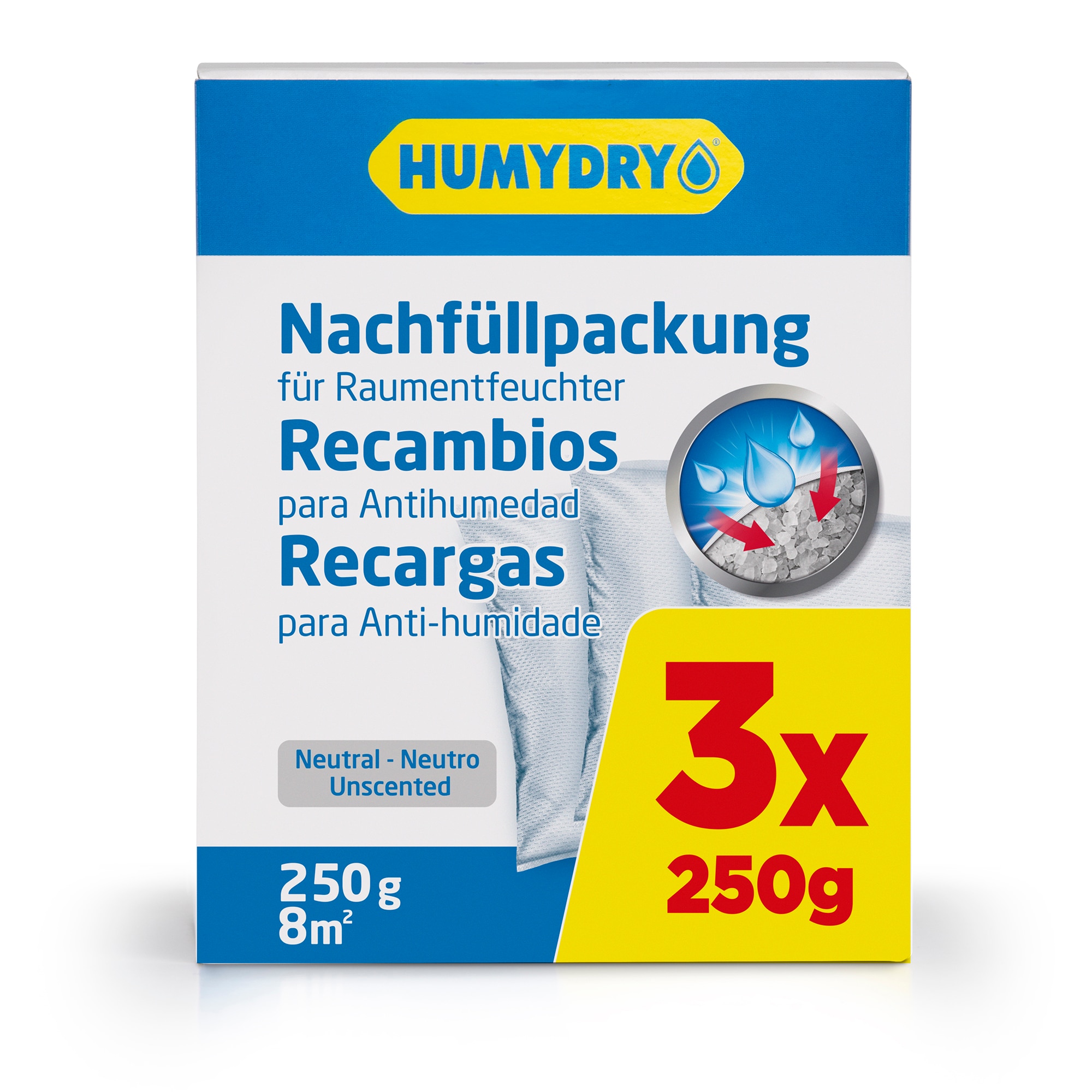 Imagen 0 de Humydry recambios 3 X 250 g.