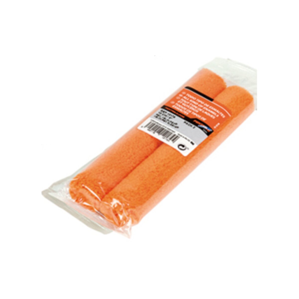 Recambio Mini Rodillo Esmaltar Velourex 10 cm - 2 Uds Naranja-2