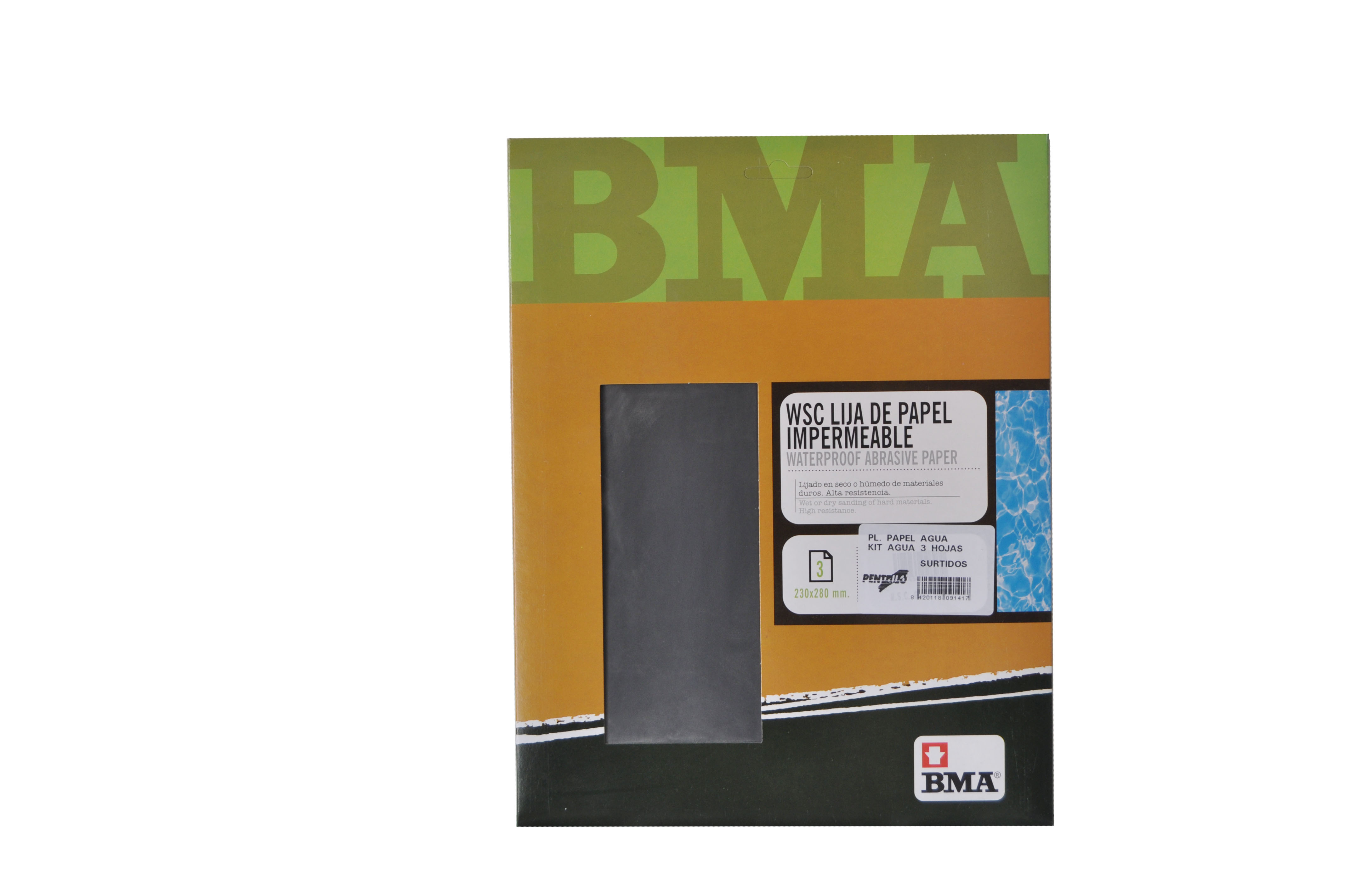 Imagen 0 de Hoja Abrasiva Impermeable - Kit 3 hojas
